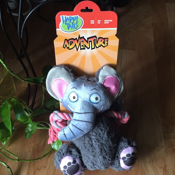 Happy Tails Adventure Dog Plush Elephant Toy - Picture 6 of 8